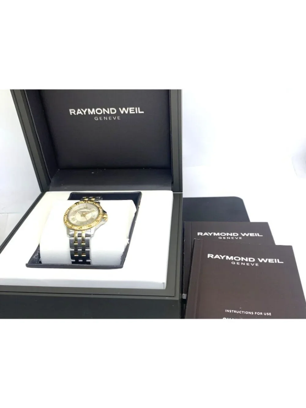 Raymond Weil Women's Watch 5399 Swiss Quartz Diamond Bezel Two Tone Steel 28mm